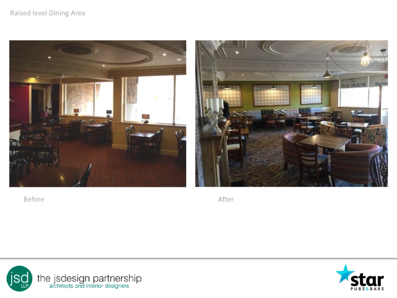 Raised level Dining Area