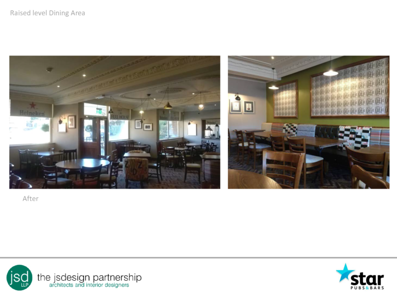 Raised level Dining Area